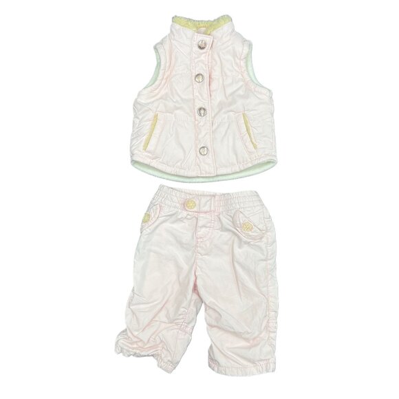 Old Navy Baby Girl's Snow Matching Set Fleece Vest & Pants Winter 2Pcs O-3Months - Picture 3 of 8